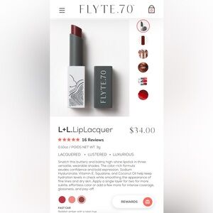 Flyte 70 Fast Car Lipstick W/ Magnetic Closures